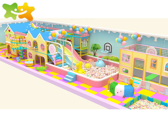 LLDPE Peralatan Gym Dalam Ruangan Anak-anak, Balita Lembut Area Bermain Ball Pool Slide