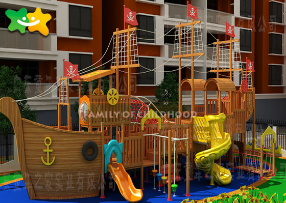 Peralatan Bermain Luar Ruangan Anak-Anak Anak-anak Cubby House Pro Installation