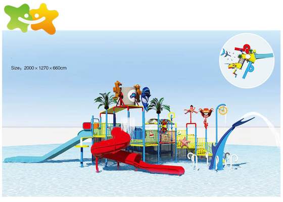 Anak-anak Dewasa Kecepatan Air Slide Mainan Semprot Peralatan 3-15 Tahun 2280 * 1920 * 620cm