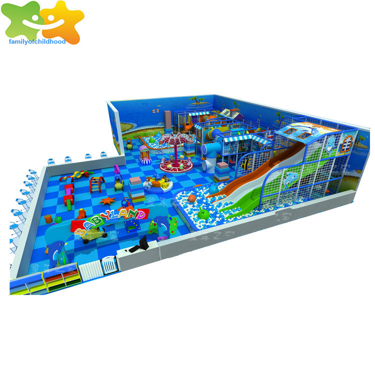 Ocean Theme Kids Indoor Playground Equipment Untuk Tempat Indah / Pra