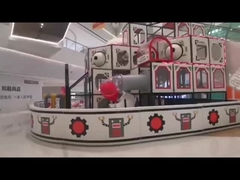 Peralatan Bermain Indoor Anak-Anak Kustom Yang Menarik Dengan Ball Pool Magic Slide