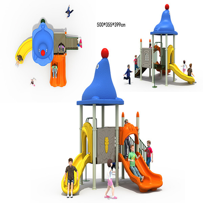Slide Bermain Plastik ODM Untuk Balita, Set Slide Anak-anak Skidproof