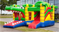 High Slide Kids Inflatable Bouncer Bahan Terpal Tahan Api Tahan Air