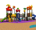 Multilane Kids Plastic Playground Equipment Antirack Standar Uni Eropa