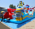 PVC Kids Inflatable Bouncer Dengan Ball Pit Dan Slide Fire Resistance