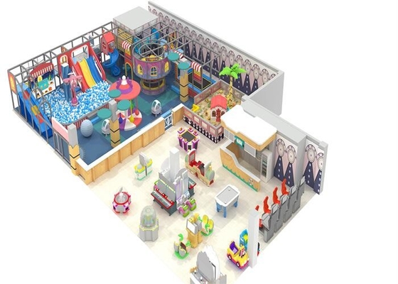Peralatan Taman Bermain Disesuaikan Playground Ball Pool Dengan Mesin Game Anak-Anak