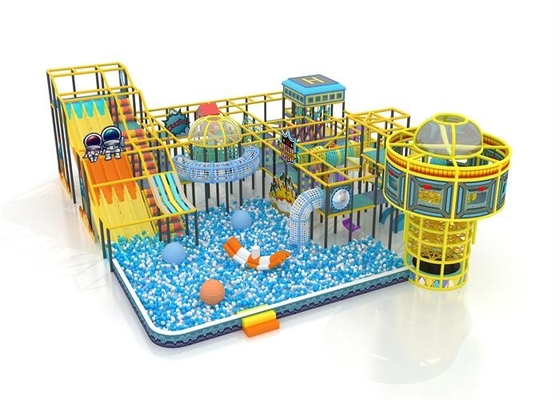 Big Ball Pits Slide Play Equipment Struktur Bermain Dalam Ruangan Untuk Taman Kanak-Kanak