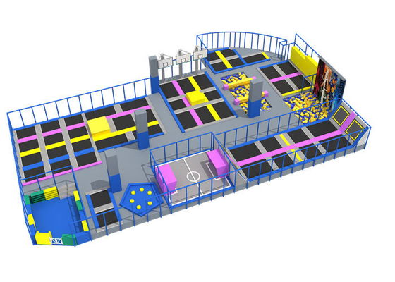 Commercial Jump Trampoline Park kinerja lompat tinggi empuk dengan lubang busa
